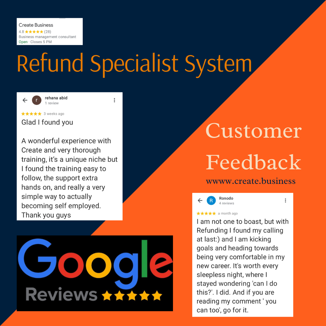 Refund Specialist System Google Review