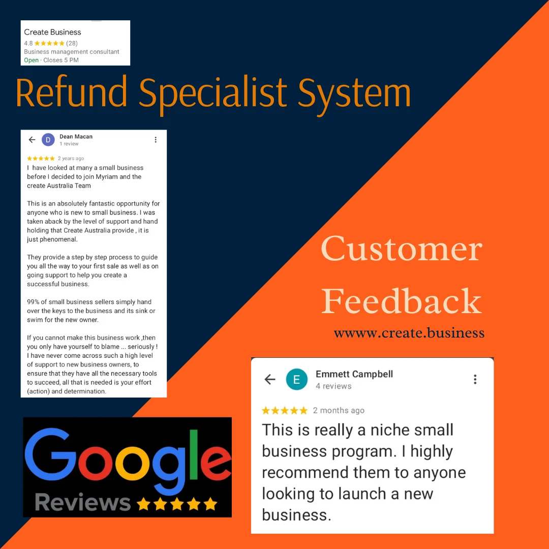 Refund Specialist System Google Review