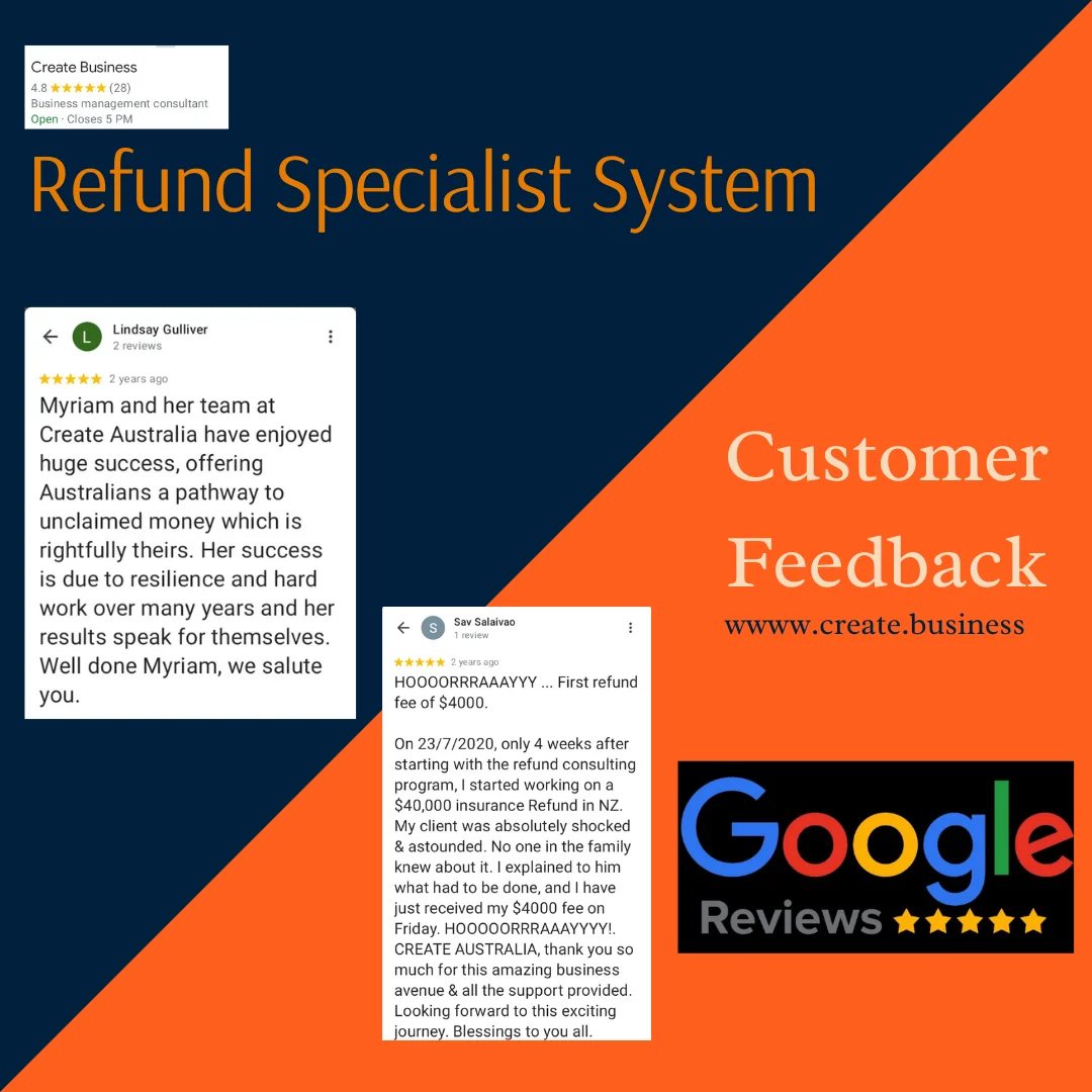 Refund Specialist System Google Review